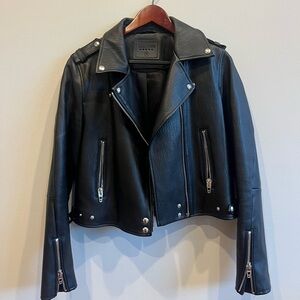 Black Leather Biker Jacket